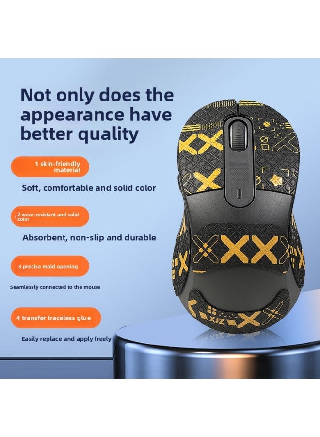 For Logitech M650L M750L Mouse Anti-slip Sticker Sweat-absorbent Printing Sticker M650l Palm Sticker Protective Film Sticker-Color:[half Pack] One White Printed Mouse Sticker
