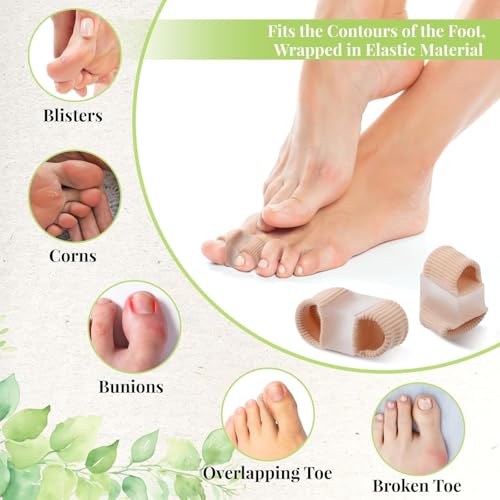 Zebroc Gel Toe Separators for Bunions(1PCS) – Breathable Fabric Toe Spacers with Gel Lining for Bunion Pain Relief & Hammer Toe Correction - Design for Men & Women (Size S, 1 Pcs) - Image 5