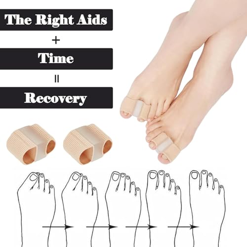 Zebroc Gel Toe Separators for Bunions(1PCS) – Breathable Fabric Toe Spacers with Gel Lining for Bunion Pain Relief & Hammer Toe Correction - Design for Men & Women (Size S, 1 Pcs) - Image 2