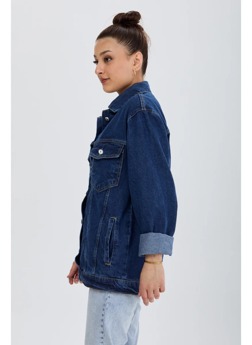 Tofisa 23814 Blue Flota Pocket Denim Jacket
