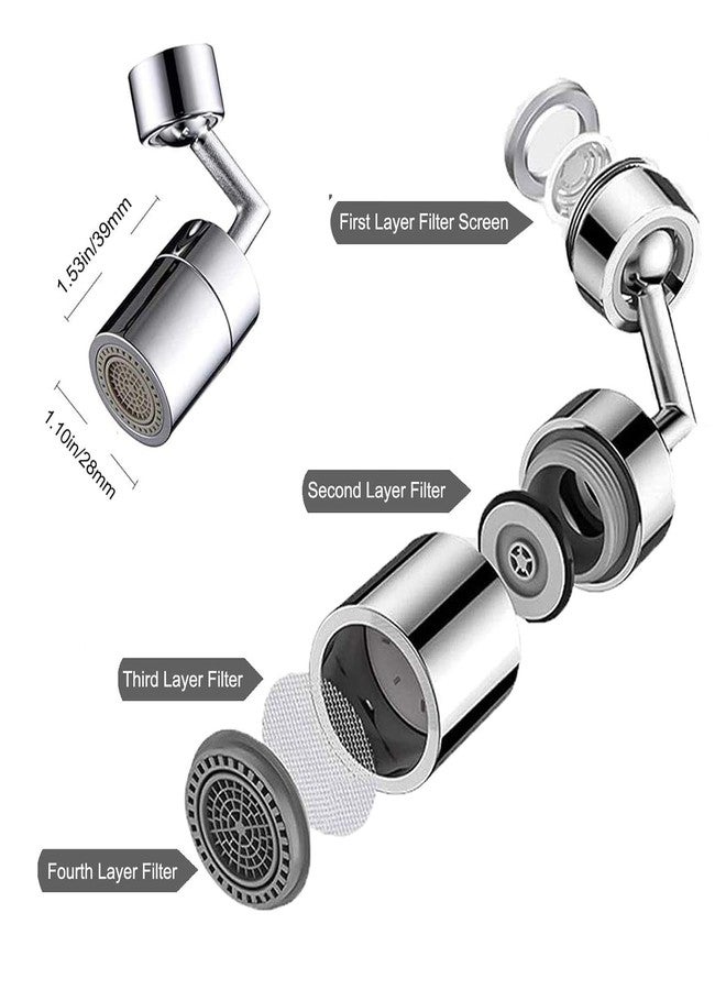 Clinton Kitchen Sink Faucet Sprayer, Tap Filter, Tap Extender, Flexible Anti-Splash, Water Saving - Image 2