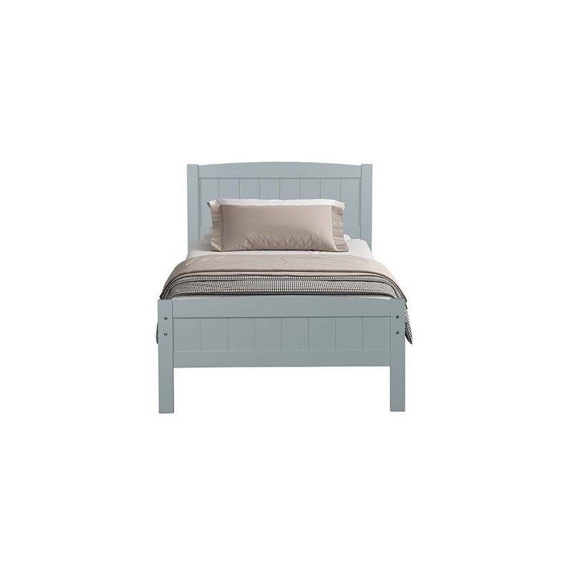 DANUBE HOME Derby Haven V2 90x200 Solid Wood Single Bed | Modern Design Wooden Young Bed Frame Furniture | Comfortable Bed (Mattress Not Included) - Grey - Image 2