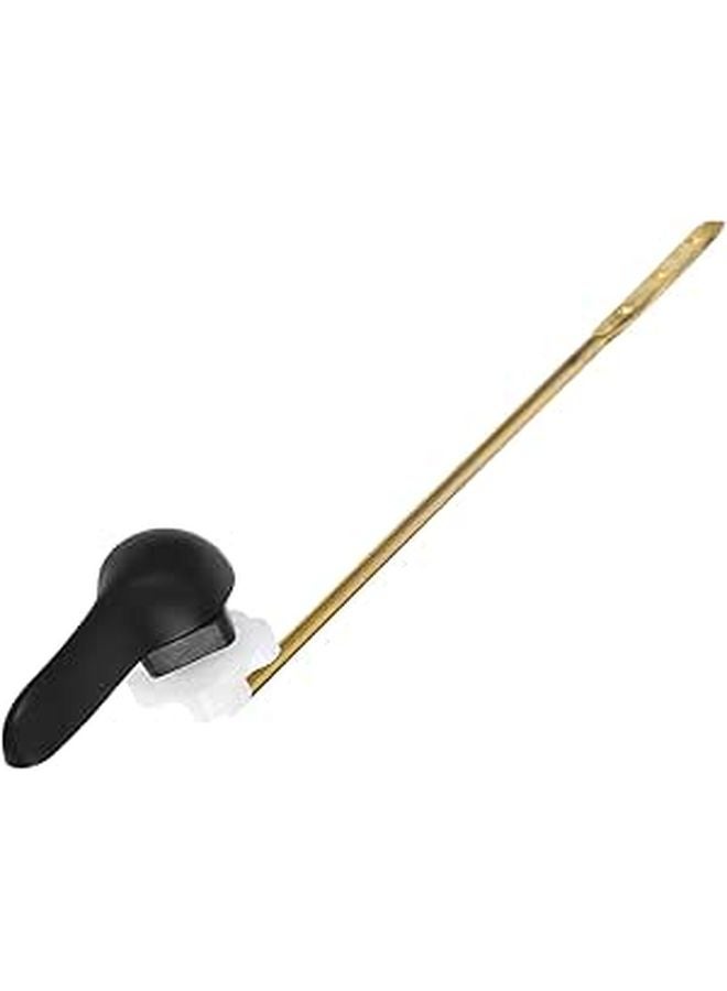 Universal Side Mount Adjustable Toilet Flush Lever Handle With Brass Rod And Zinc Alloy Wrench Black - Image 1