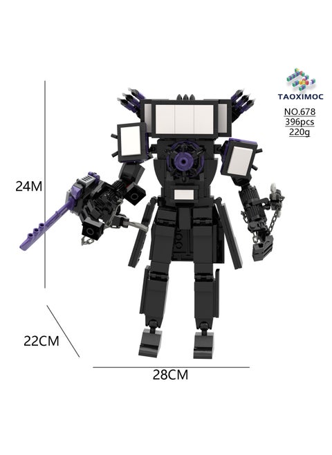Skibidi Toilet Puzzle Block Set678 the third generation of Titan TV people 678 the third generation of Titan TV people