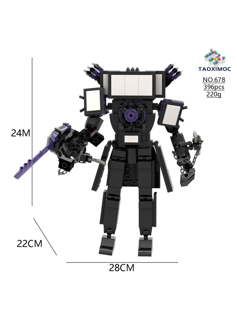 Skibidi Toilet Puzzle Block Set678 the third generation of Titan TV people 678 the third generation of Titan TV people