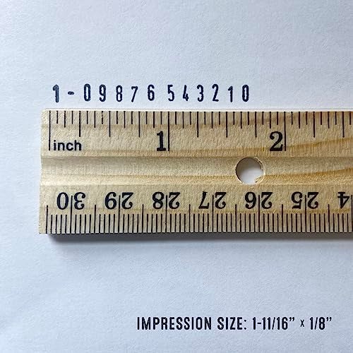 Trodat Printy 48313 Numerals 13 Characters Font Height 38 mm Black - Image 3