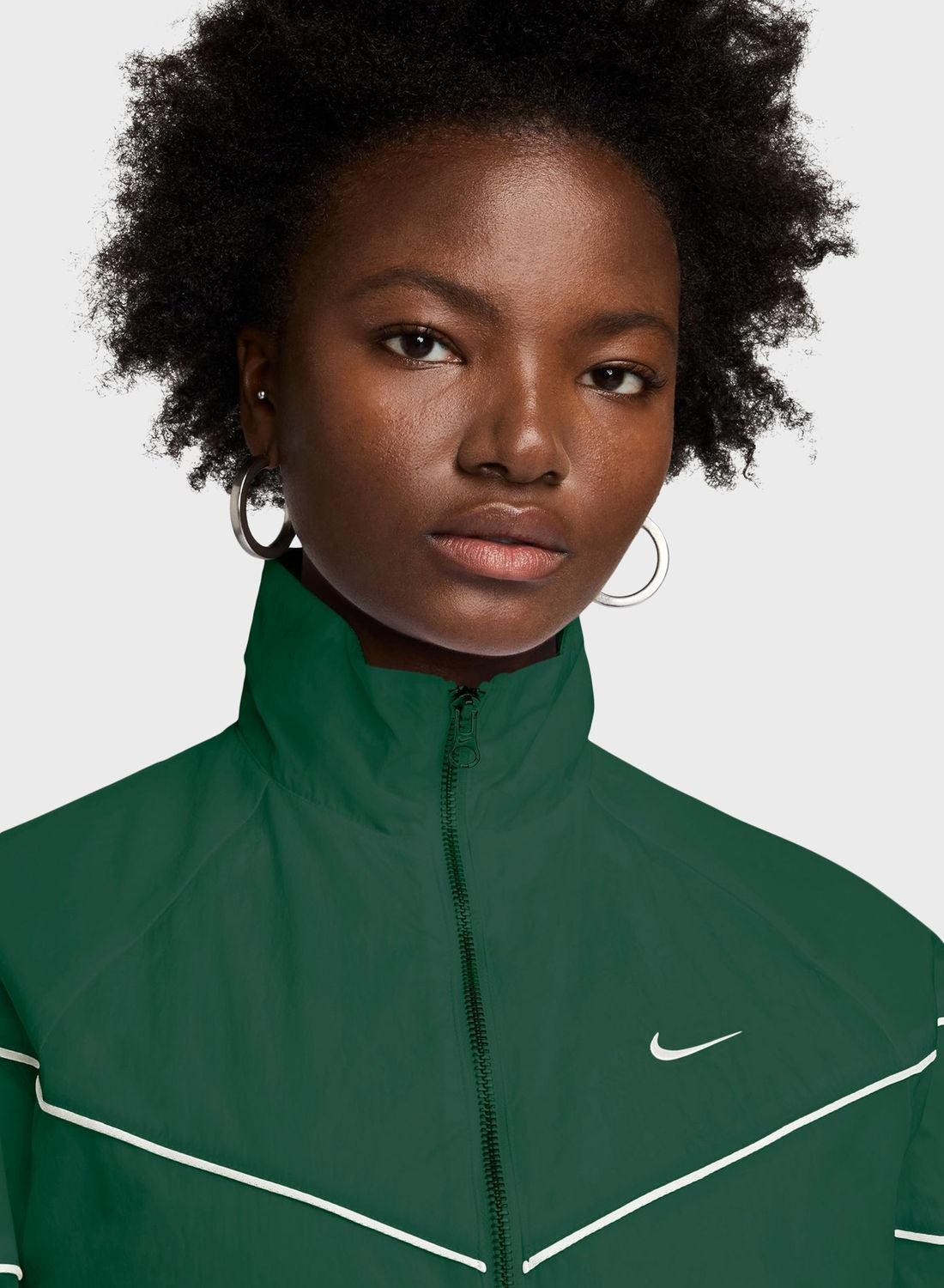 nike windbreaker women green