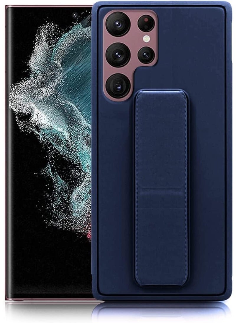 Muzz Samsung Galaxy S25 Case, Multi Stand Cover with Magnet Holder, Hand Strap Grip, Vertical and Horizontal Stand (Blue, Samsung Galaxy S25) - Image 1