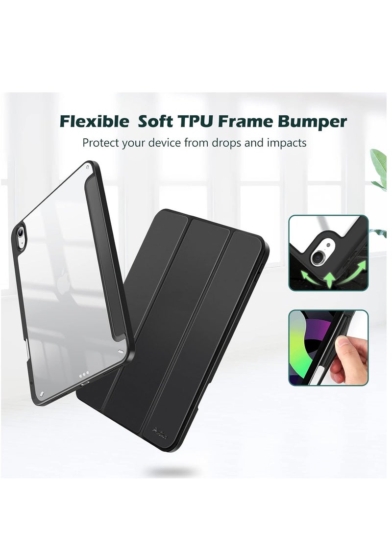 Procases iPad Air 11 2024 M2  Air 5th 4th Gen Case with Pencil Holder Black - Image 3