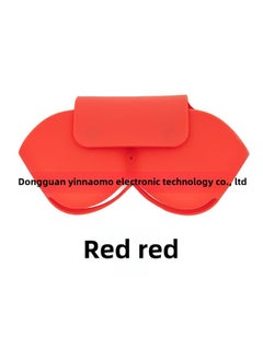 Applicable To Apple AirPods Max Headset Protective Cover Silicone Storage Bag Drop-resistant Dustproof Sleep Headset-Color:Red-Model:Silicone Storage Bag