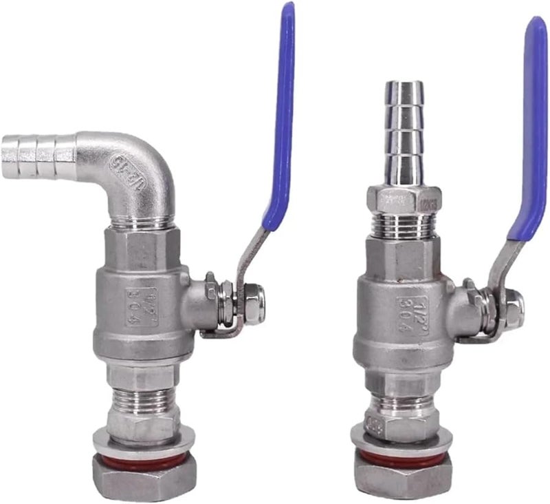 Stainless Steel Ball Valve 1 2 BSP Elbow 90 Degree For 6 8 10 12 14 15 16 19 20mm Hose - Image 3