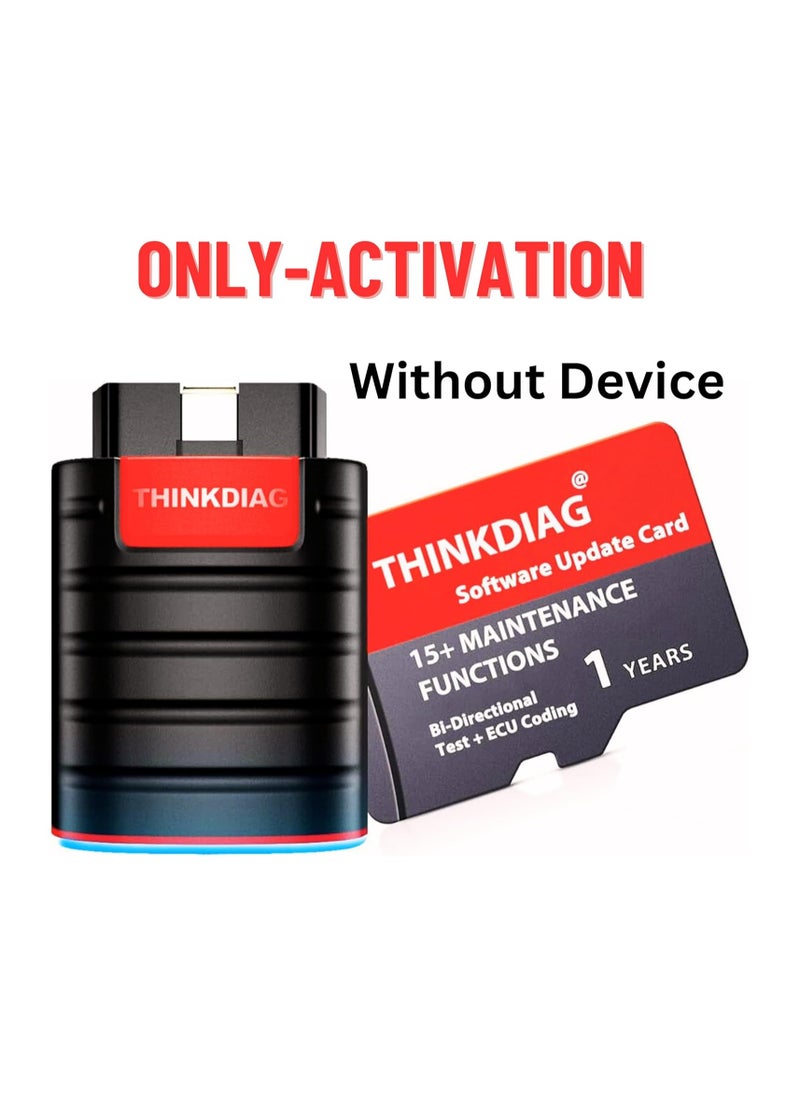 THINKCAR - Software Activation For Thinkdiag OBD2 Car Computer Scanner TkD01, 1 Year All Reset Service and All Brands. Only Software Activation No Device and Other Accessories - Image 1