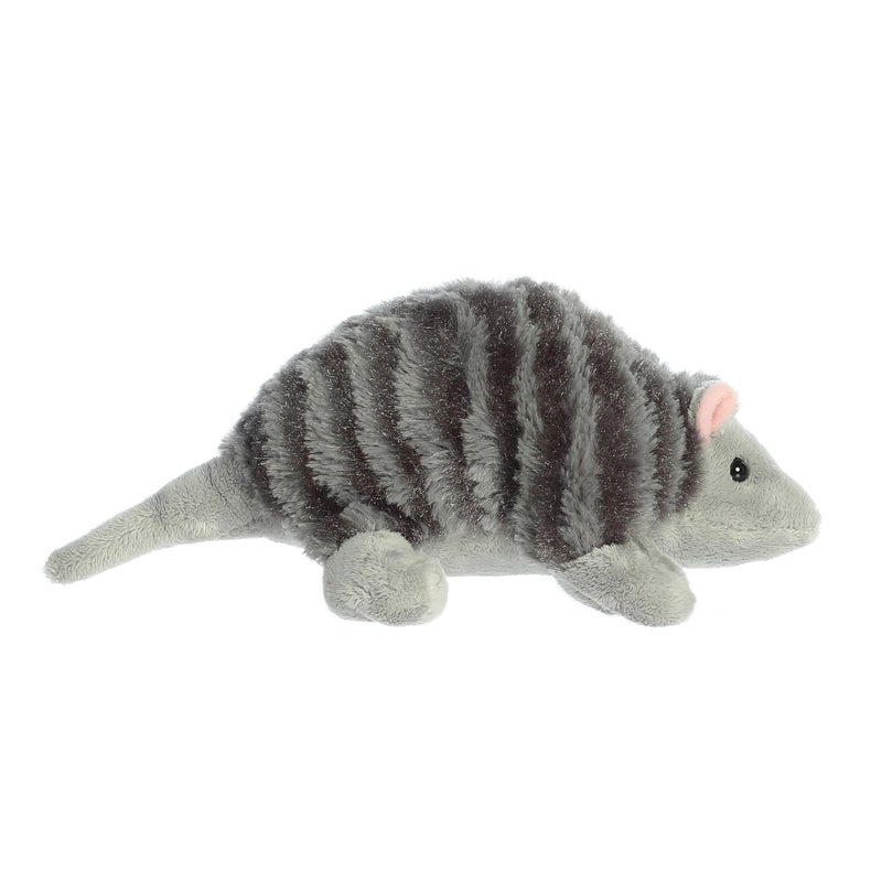 AuroraÂ® Adorable Mini Flopsieâ„¢ Armadillo Stuffed Animal - Mini Companions Ready for Playful Adventures - for Kids All Ages, Toddlers, Adults, and Families - Gray 8 Inches - Image 3