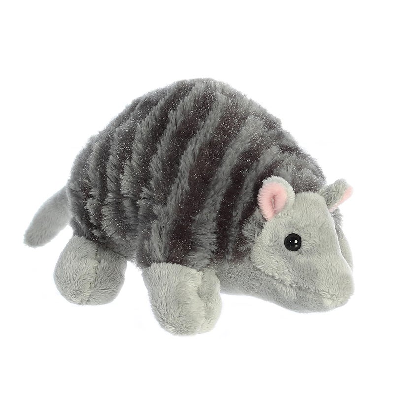 AuroraÂ® Adorable Mini Flopsieâ„¢ Armadillo Stuffed Animal - Mini Companions Ready for Playful Adventures - for Kids All Ages, Toddlers, Adults, and Families - Gray 8 Inches - Image 1