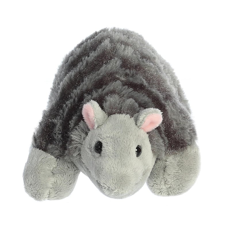 AuroraÂ® Adorable Mini Flopsieâ„¢ Armadillo Stuffed Animal - Mini Companions Ready for Playful Adventures - for Kids All Ages, Toddlers, Adults, and Families - Gray 8 Inches - Image 2