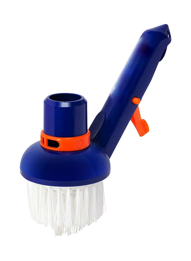 NIBEMINENT Swimming Pool Corner Steps Scrubbing Cleaning Brush Blue 17.5x8x8centimeter  - Image 1