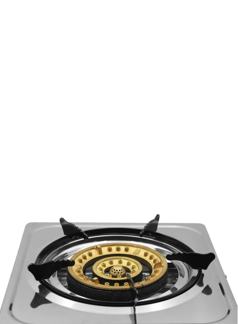 Grace Portable Gas Stove Single Burner Cooker LPG Camping Wok Stainless Steel 4kW Indoor & Outdoor Stainless Steel - Image 4