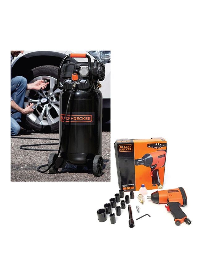 BLACK+DECKER Compressor And Pneumatic Tool Sets Black - Image 4