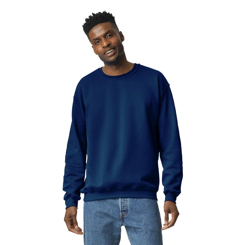 Gildan Unisex Adult Fleece Crewneck Sweatshirt, Style G18000, Multipack Athletic-sweatshirts, Navy (1-pack), XX-Large US - Image 1