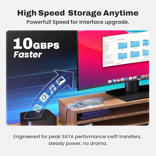 EVM M.2 SSD Enclosure USB 3.1 Gen 2 Type-C | NVMe SATA Dual Protocol | 10Gbps High Speed | Supports 2280 2260 2242 2230 | External SSD Case | 1 Year Warranty (EVM-CG-003) - Image 5