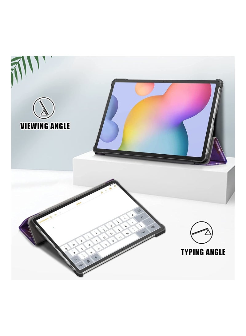 KASTWAVE Tablet Case for Samsung Galaxy Tab S8 Plus 5G, Case 12.4" for Galaxy Tab S8p/ S7p/ S7FE/ 5G Tablet Case 【Auto Sleep/ Wake】 Leather Slim Tri-Fold Cover Magnetic Stand - Image 4