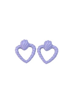 triangle Earring Of Fluffy Women's Accessories-Purple