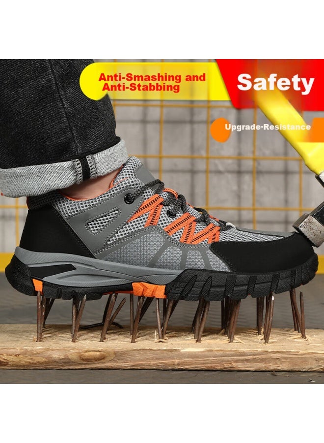 Jingtu Jingtu Safety Shoes For Men, Wear-resistant, Steel Toe Cap, Puncture-resistant, Lightweight, Breathable, Functional Work Shoes 1105t Size 38 - Image 1