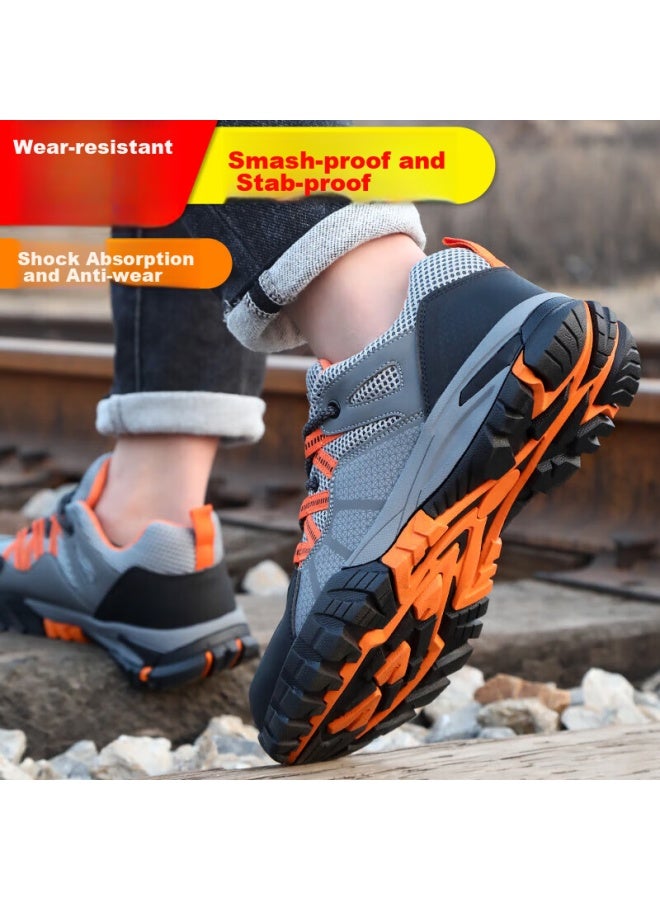 Jingtu Jingtu Safety Shoes For Men, Wear-resistant, Steel Toe Cap, Puncture-resistant, Lightweight, Breathable, Functional Work Shoes 1105t Size 38 - Image 2