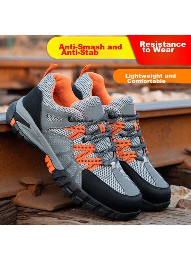 Jingtu Jingtu Safety Shoes For Men, Wear-resistant, Steel Toe Cap, Puncture-resistant, Lightweight, Breathable, Functional Work Shoes 1105t Size 38 - Image 3