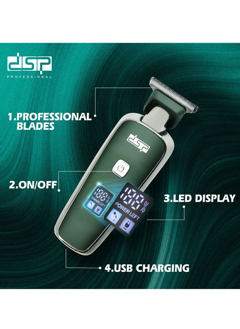 DSP USB Rechargeable LCD Digital Display Hair Clipper  - Image 3