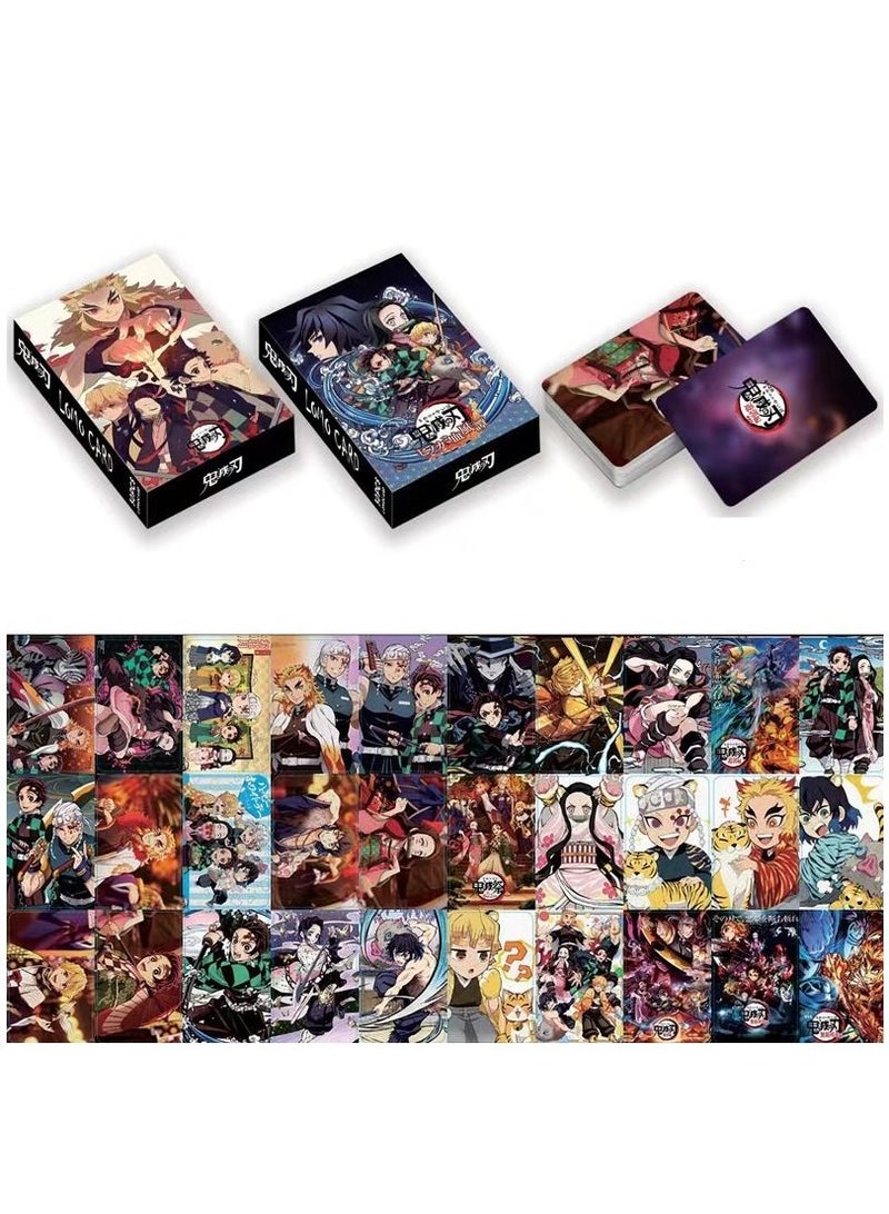 Generic 30 Pcs Anime Demon Slayer: Yaba Double Sided Lomo Card  - Image 3