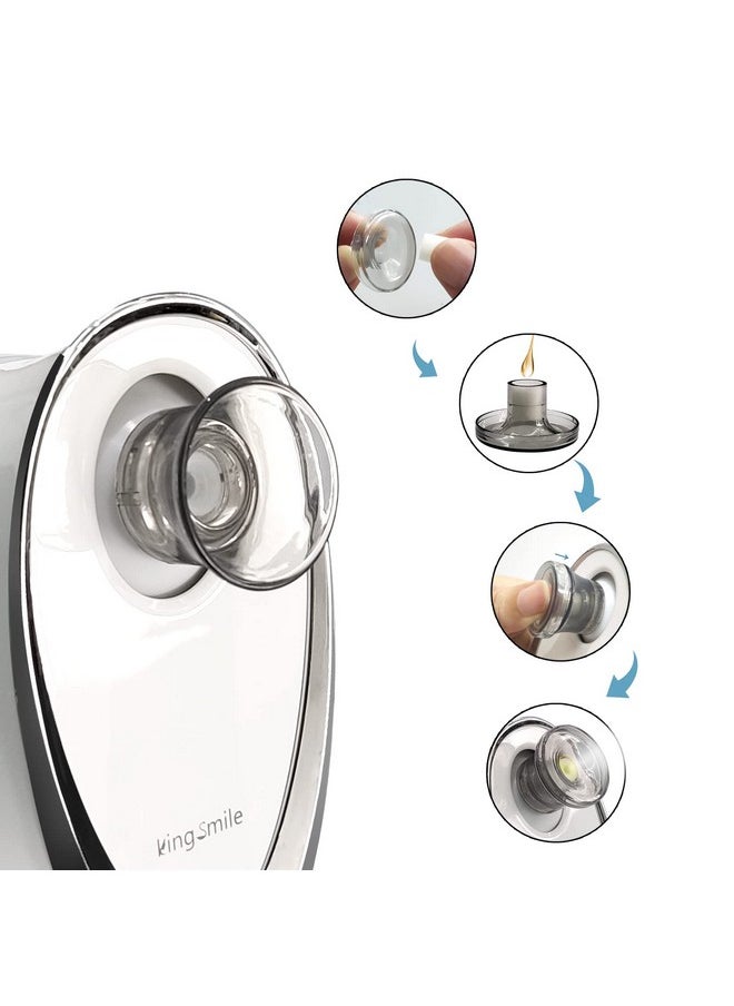 Kingsmile - Facial Steamer 2 In 1 Face Steamer For Facialcompact Nano Steamer With Aromatherapyface Humidifieradjustable Nozzle Warm Powerful Steam For Home Spacleanses And Moisturizessinuses - Image 1