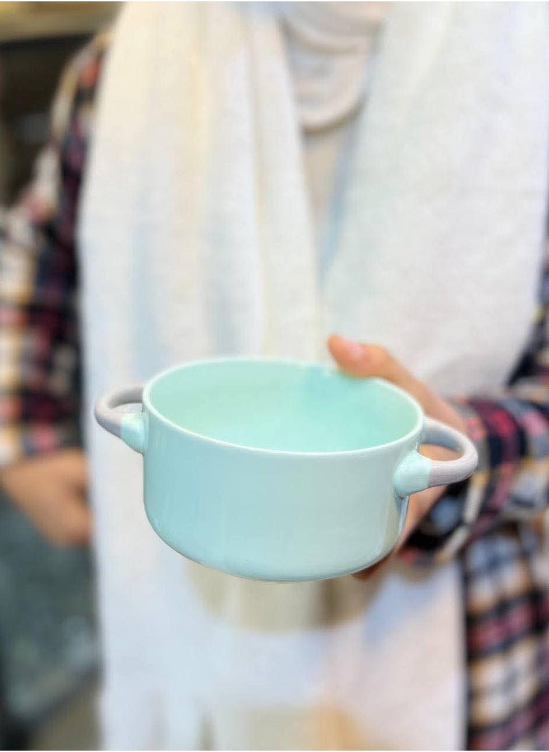Generic Porcelain noodle casserole - mint green 
