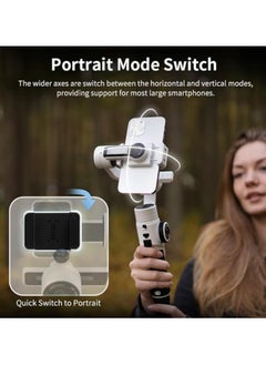 Zhiyun Zhiyun Smooth 5S Professional 3-Axis Smartphone Gimbal Stabilizer – Portable Stabilizer for Vlogging, Live Video, TikTok, YouTube – Compatible with iPhone & Android – Gray  - Image 3