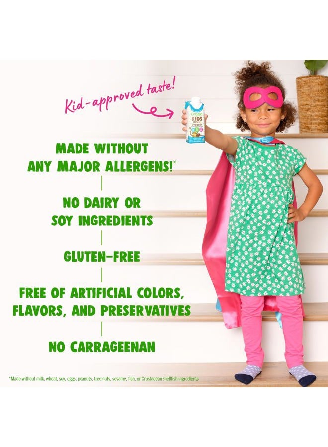 Orgain Organic Kids Nutritional Vegan Protein Shake, Chocolate - Healthy Kids Snacks, 8g Plant Protein, 23 Vitamins & Minerals, 3g Fiber, No Dairy & Soy Ingredients, Non-GMO, 8 Fl Oz (Pack of 12) - Image 5
