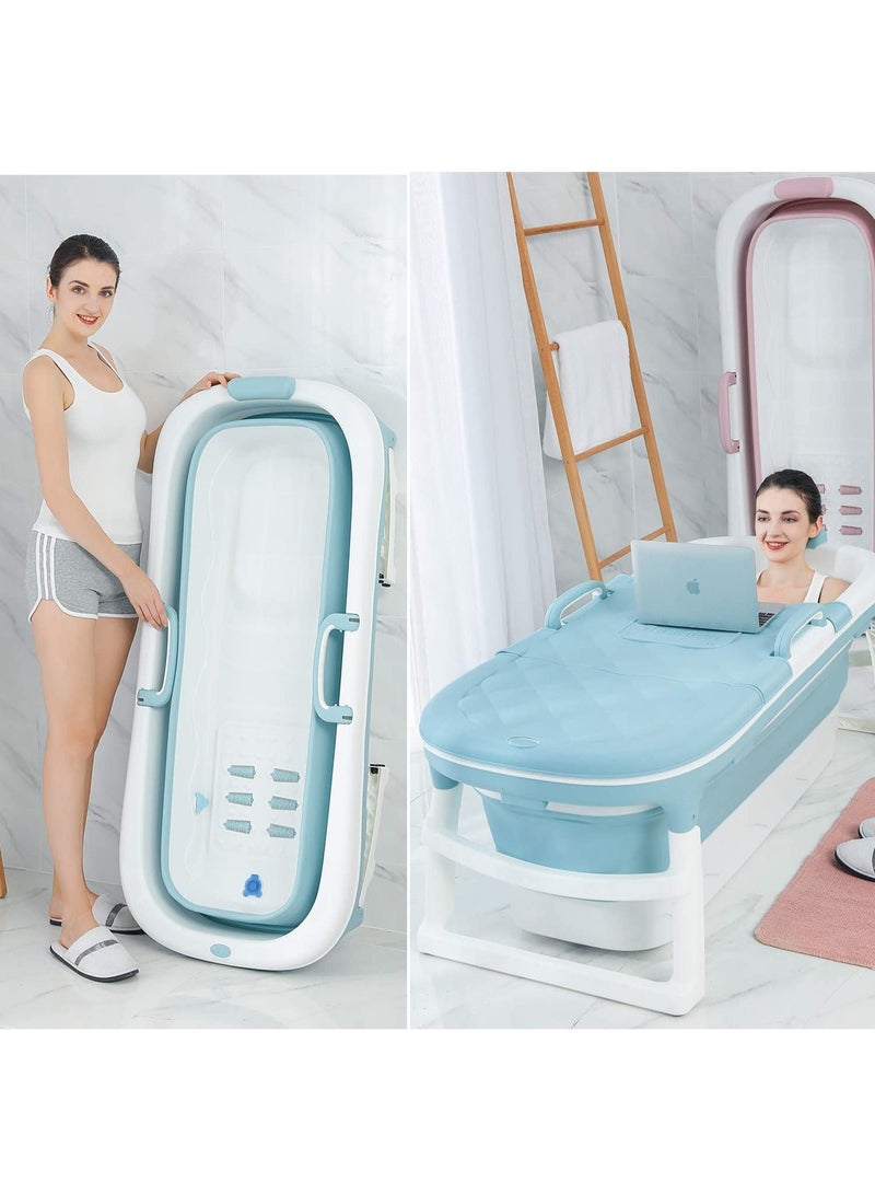 DubaiGallery Portable Bathtub Large Capacity Bath Laundry Storage Portable Pet Bathtub Bathroom Bucket Silicone Basket - Image 2