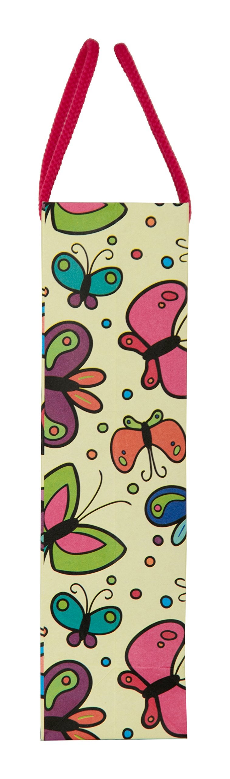 Arrow Paper Bags Butterfly Design Gift Bags for Gifting, Weddings, Birthday,Holiday Presents(28 cm x 20 cm x 7.5 cm, Pack of 10)Multicolor - Image 3