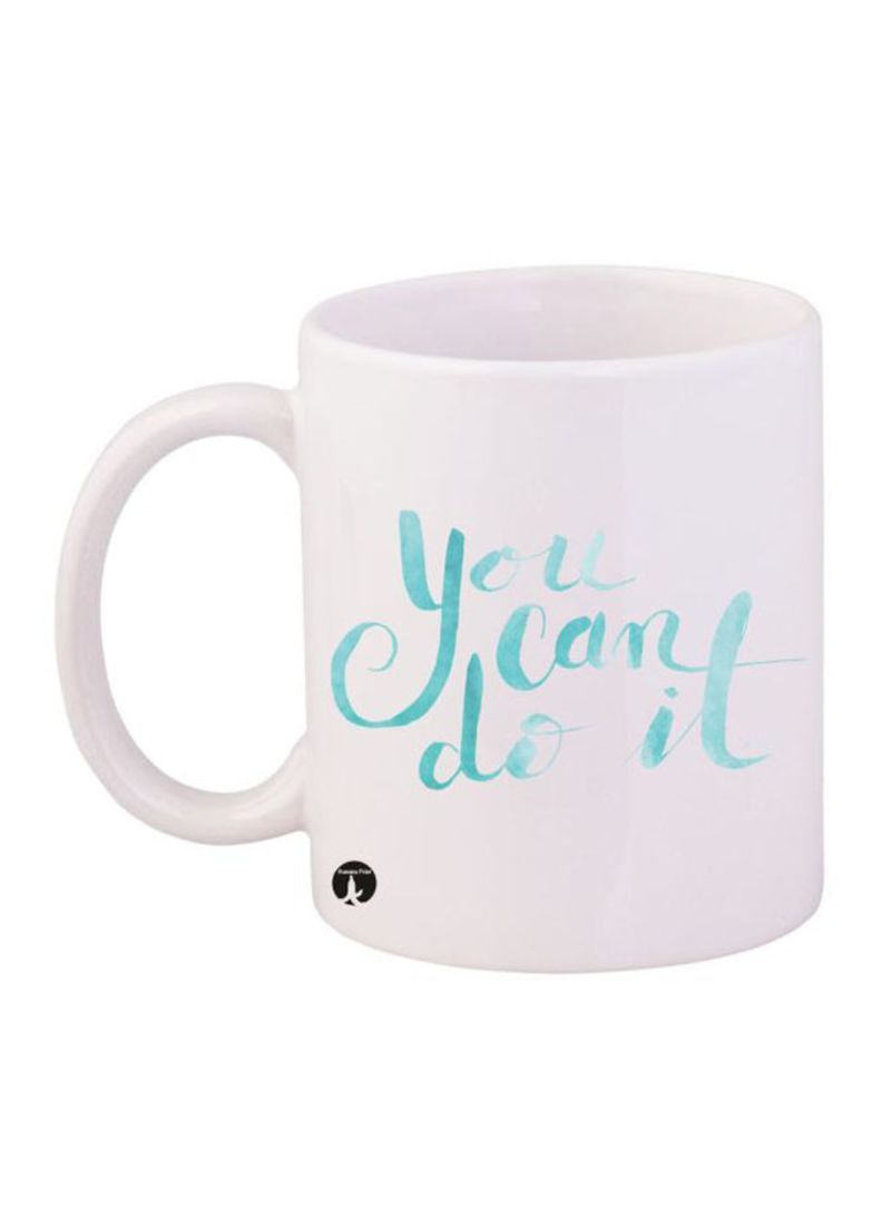 RKN Printed Mug White/Blue 12ounce
