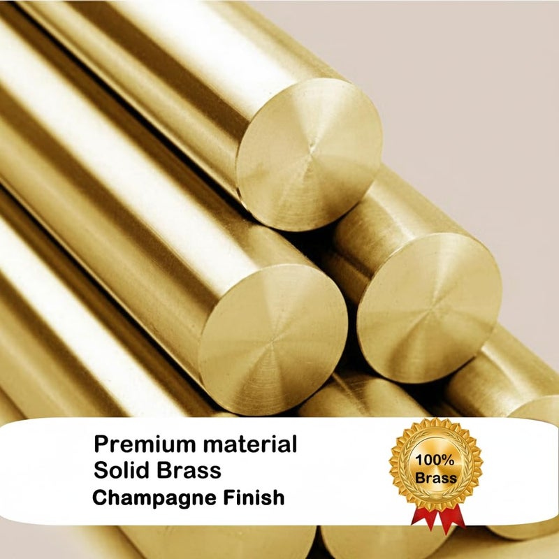 ICCTUO 100% Solid Brass Hand Towel Holder, Champagne Bronze Towel Hook, Bathroom Towel Holder with Candle Holder for Wall DÃ©cor, Brass Bathroom Accessories, Wall Vase Holder - Image 3