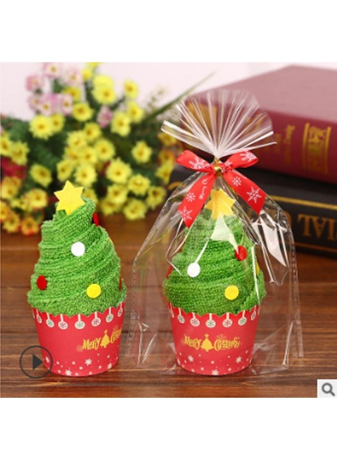 Santa Claus Snowman Christmas Tree Cotton Super Soft Towel Party Decor Gift - Image 3