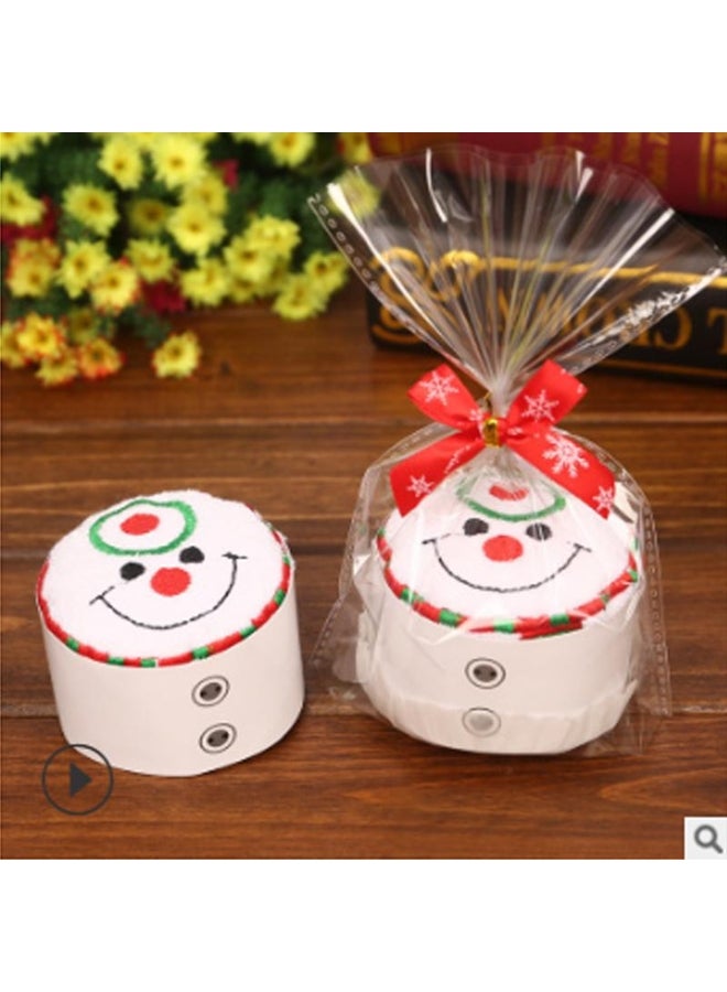 Santa Claus Snowman Christmas Tree Cotton Super Soft Towel Party Decor Gift - Image 2