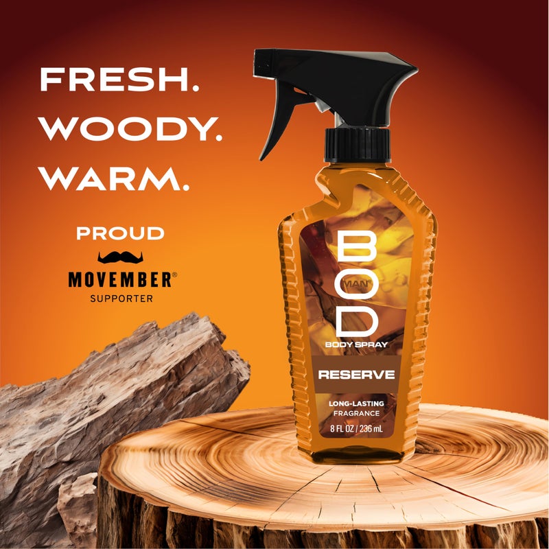 BOD man Fragrance Body Spray, Reserve, 8 fl oz - Image 3