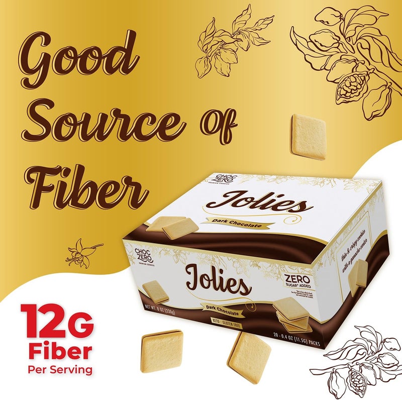 ChocZero Dark Chocolate Jolies Cookies - Image 5