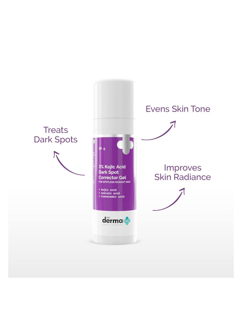 THE derma Co جل تصحيح البقع الداكنة من ديرما كو 3% حمض كوجيك لبشرة خالية من العيوب ومشرقة - 30 جرام - Image 3