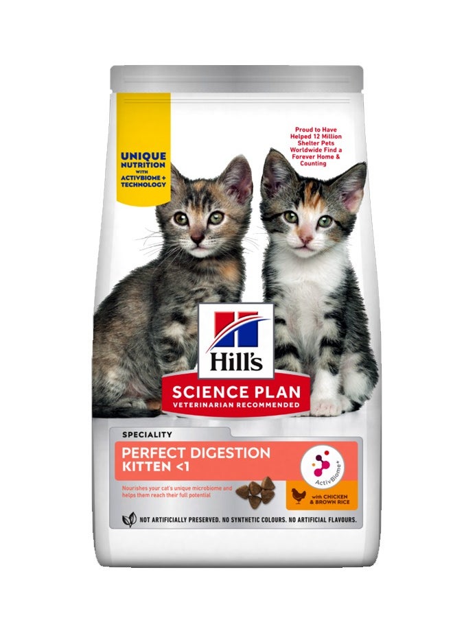 Hills - PERFECT DIGESTION KITTEN DRY FOOD - 1.5kg - Image 1