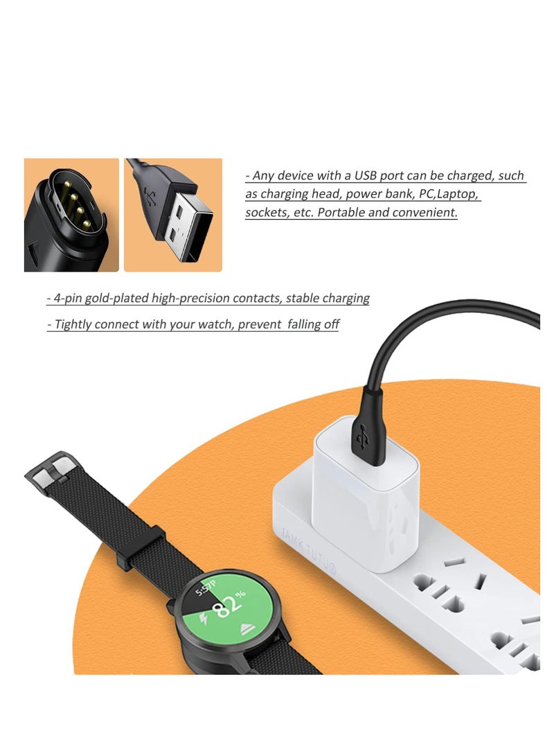 USB Charger Cable 3.3FT for Garmin Watch Fenix 8/7/7X/7S/6/E,Venu 3/3S/2S/SQ,Forerunner 165/965/955/945/265/255/55/45,Vivoactive 5/4S,Epix Pro 2 - Image 4