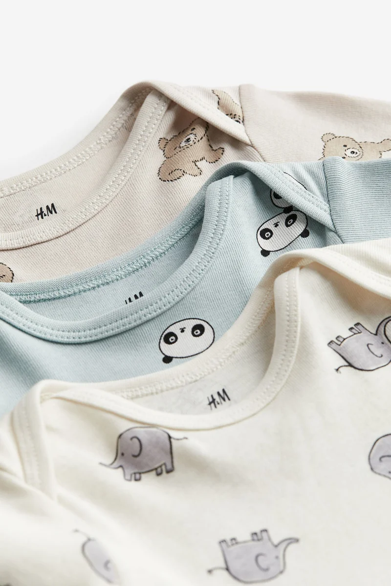 H&M 3-pack long-sleeved bodysuits
