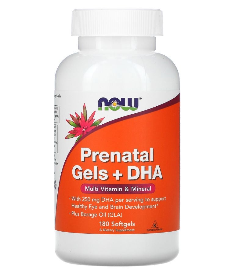 now Prenatal Gels + DHA 180 Softgels