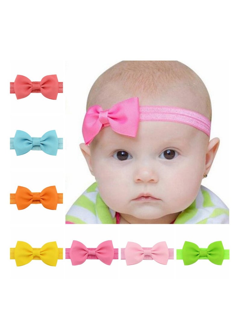 ويلينج تي عصابات رأس للفتيات الصغيرات، أقواس صغيرة مقاس 2.75 سم، شريط من الحرير المضلع، شريط شعر، إكسسوارات شعر للفتيات الصغيرات والرضع والأطفال حديثي الولادة - Image 2