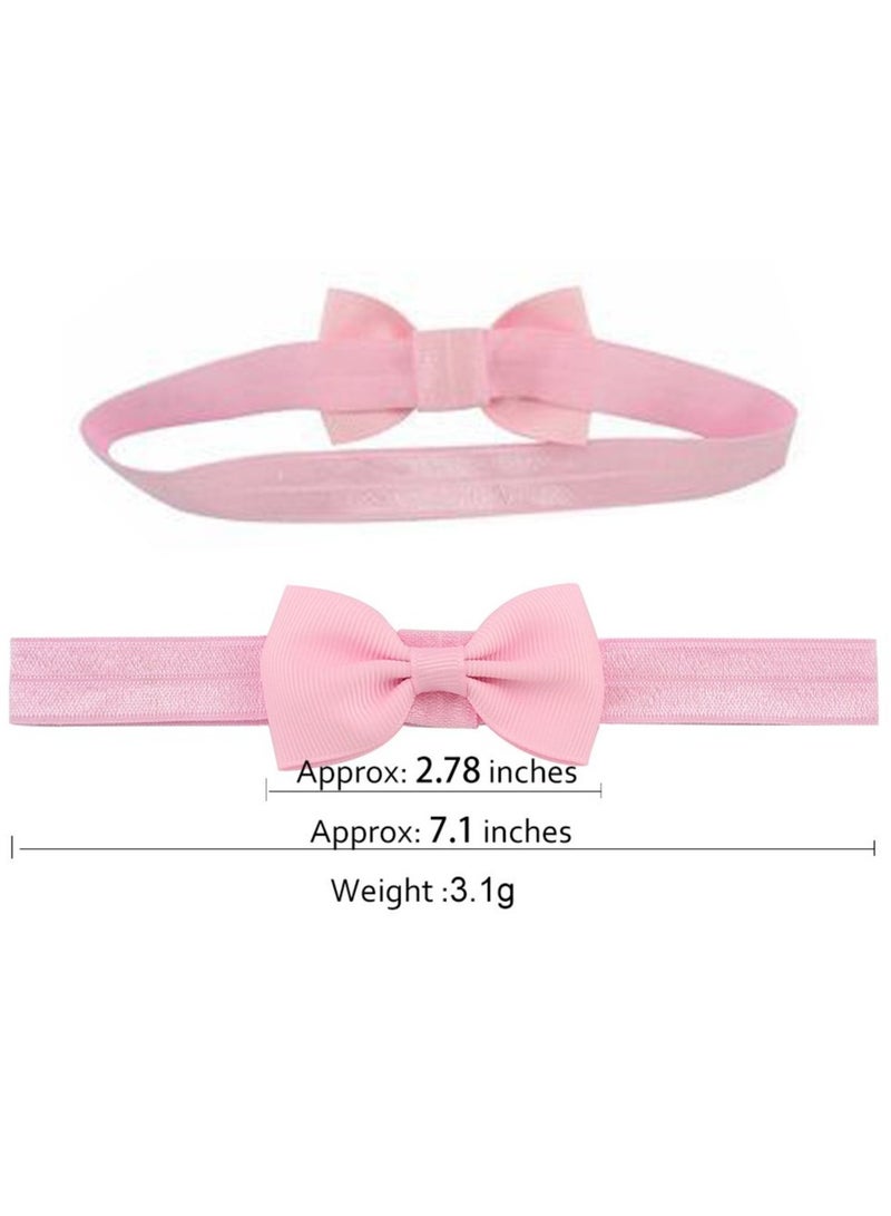 ويلينج تي عصابات رأس للفتيات الصغيرات، أقواس صغيرة مقاس 2.75 سم، شريط من الحرير المضلع، شريط شعر، إكسسوارات شعر للفتيات الصغيرات والرضع والأطفال حديثي الولادة - Image 4